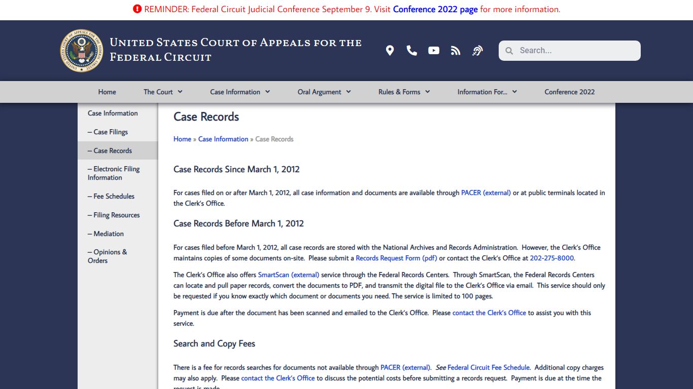 Case Records - U.S. Court of Appeals for the Federal Circuit